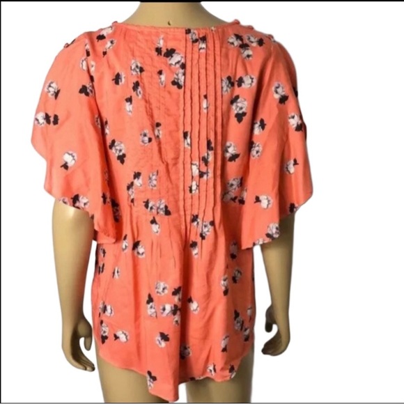 ANTHROPOLOGIE MAEVE MAYA FLORAL FLUTTER
SLEEVE TOP Sz 4 - Picture 6 of 10